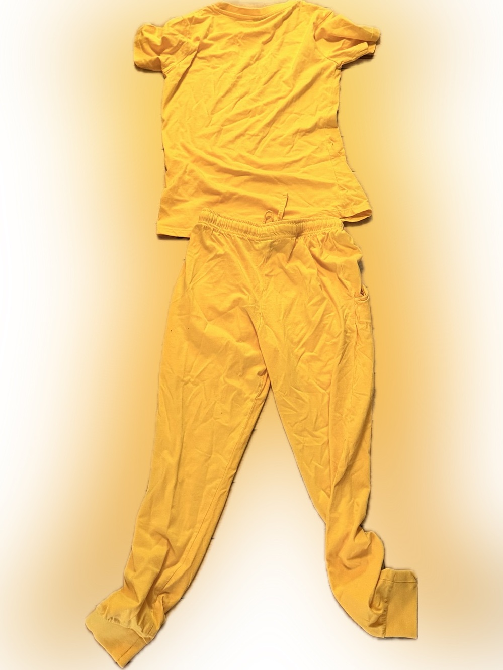 Coach Yellow Women's Sweatpants & Tee Set - Picture 2 of 3